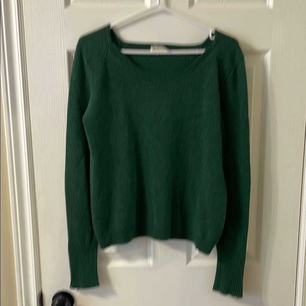 American Vintage Heathered Green Crew Neck Wool Sweater